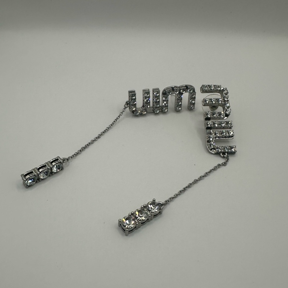 Miu Miu Rhinestone Earrings
